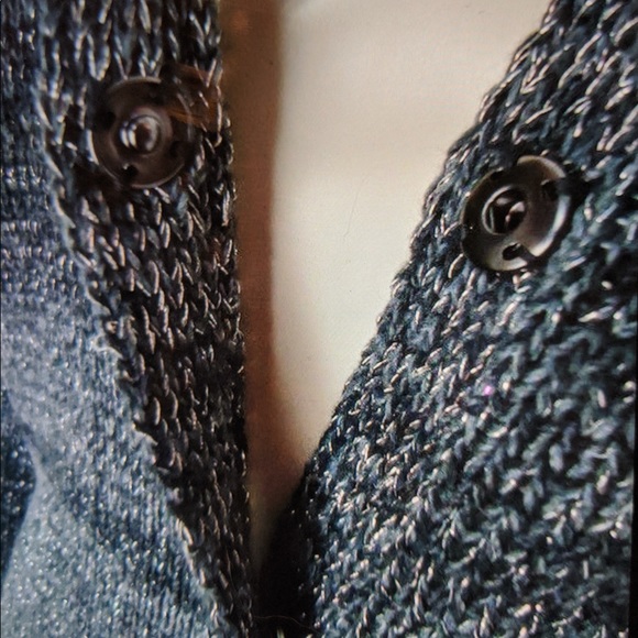 SIMPLY VERA WANG Sweater Grey Silver L Chic! - Picture 5 of 7